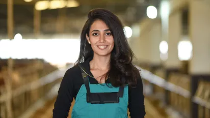 Young female farmer portrait